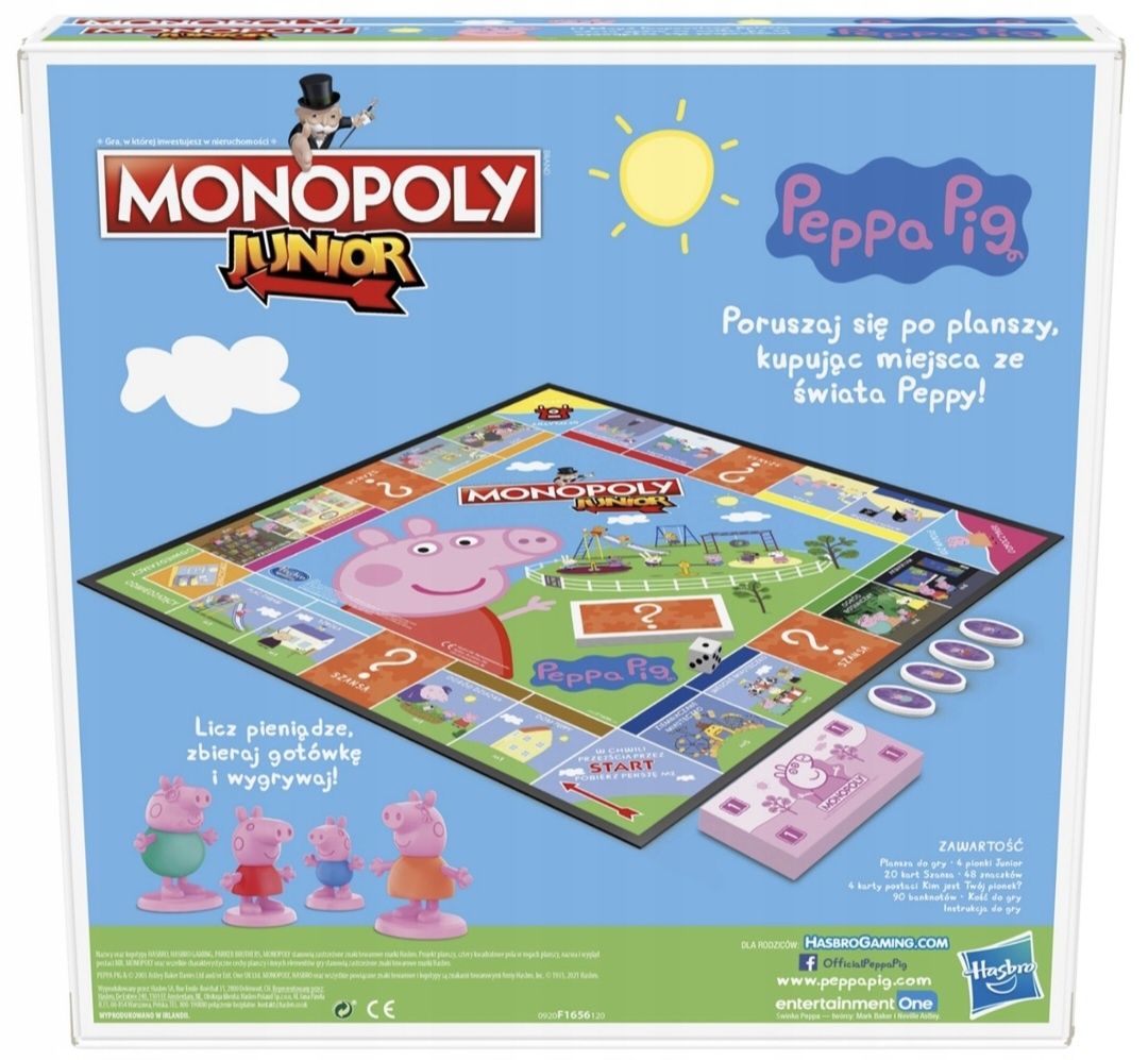 Gra planszowa Hasbro Monopoly Junior Świnka Peppa