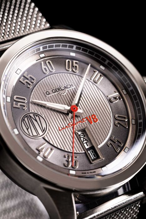 G. Gerlach Lux-Sport Automatyczny zegarek męski pasek + mesh premium