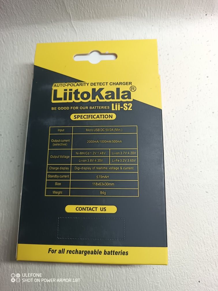 LiitoKala Lii-S2 зарядний пристрій для міні акумуляторів