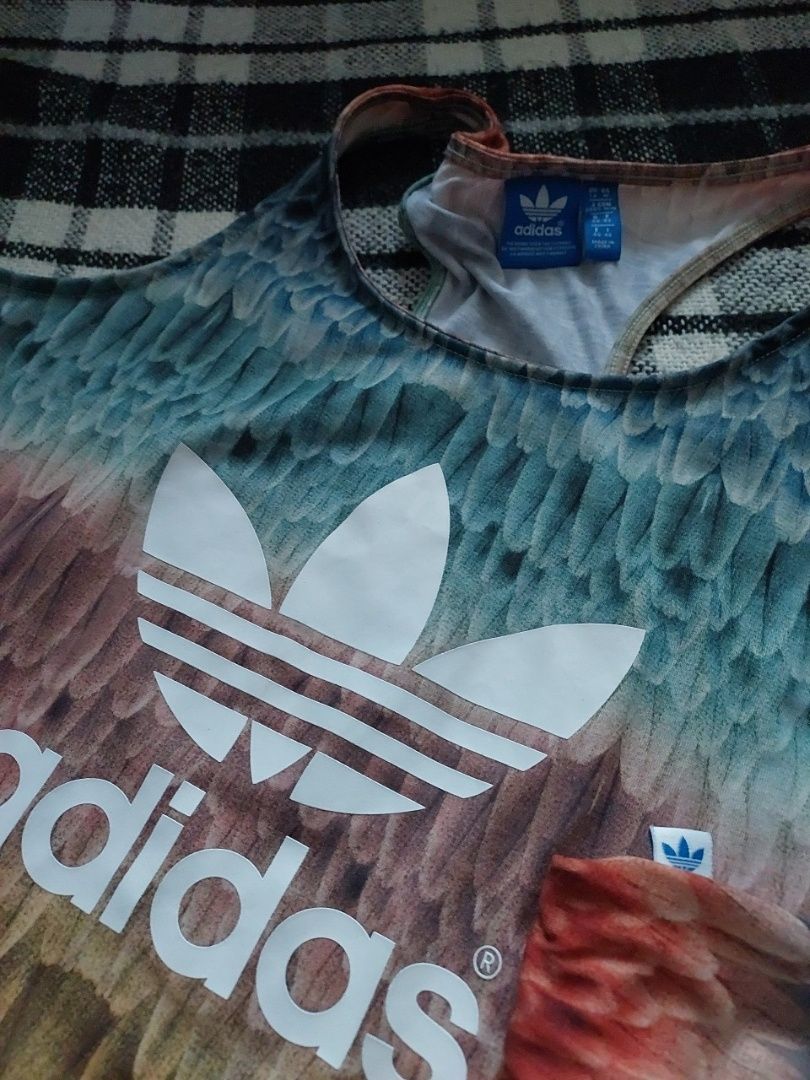 Різнокольрова майка "Adidas"