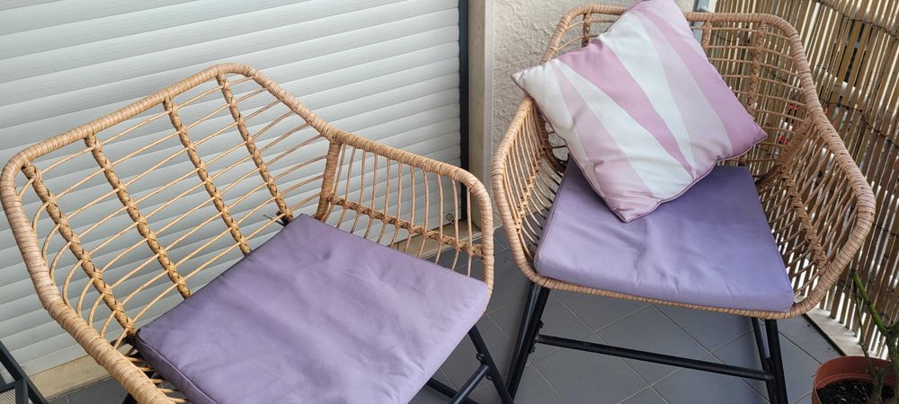 Conjunto móveis para varanda/quintal