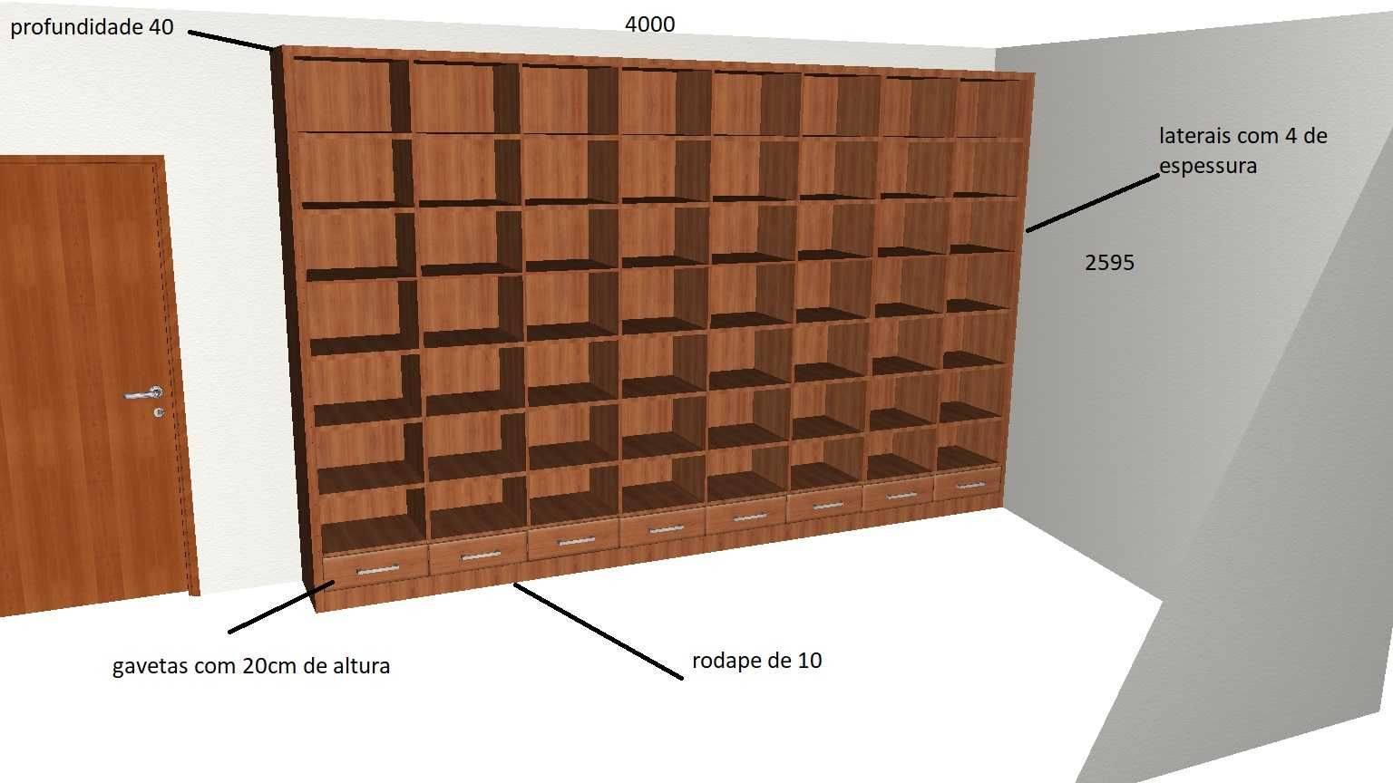 Mobiliário de escritório ou biblioteca COMO NOVO