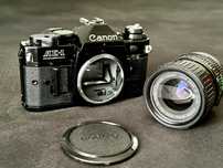 Canon AE-1 Program + FD 35–70mm | Analogowy zestaw gotowy do zdjęć