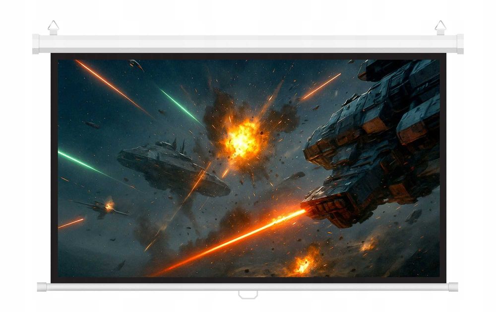 Підвісний екран для проектора 80 дюймів. 177 x 99 см. Подвесной экран