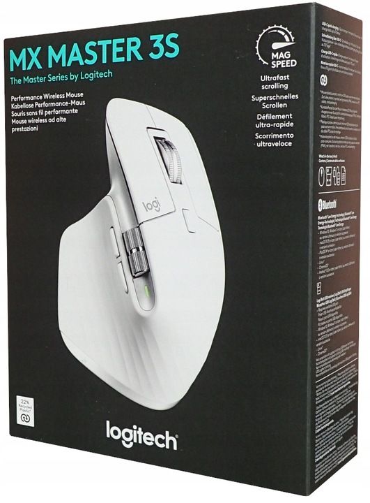Myszka Mysz Bezprzewodowa Bluetooth Logitech Mx Master 3s Do Pc Mac La