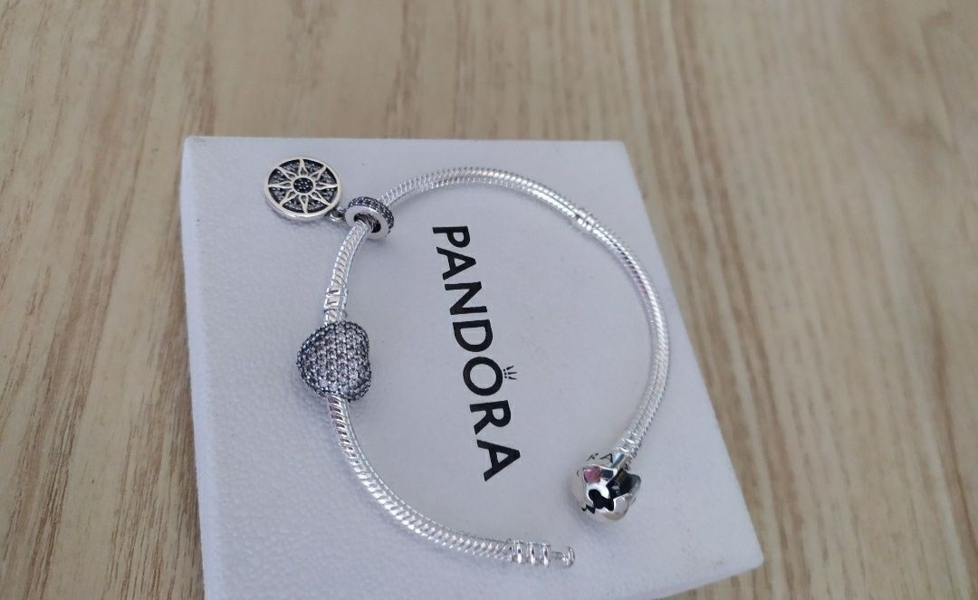 Charms zawieszka do Pandora NOWY serce klips blokujący S925