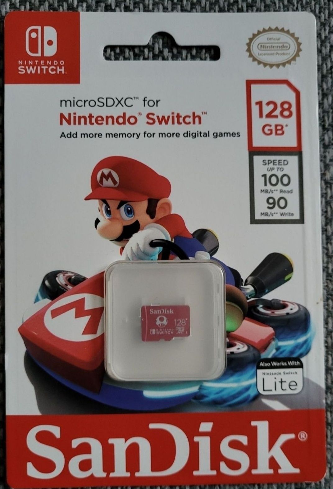 Nowa Karta pamięci microSD 128GB SanDisk Mario