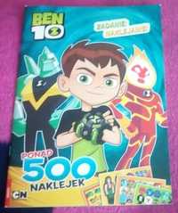 Ben 10 - książka i naklejki 500 sztuk