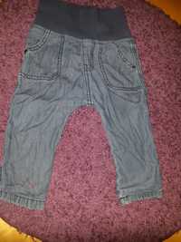 miękkie jeansowe spodenki dwuwarstwowe dla chłopca Newbie r. 68