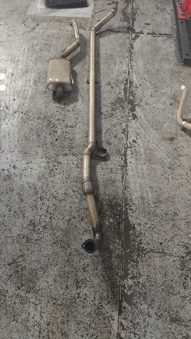 Linha de escape completa em Inox 60mm com panela final Magnaflow