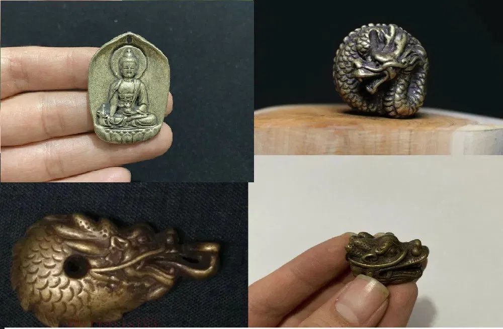 Amulet /pendant bronze Buda dragao