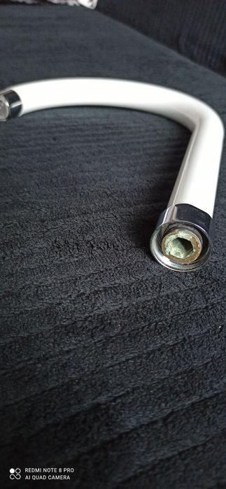 Kran bateria wylewka do baterii zlewozmywakowej biała 3/4 cala