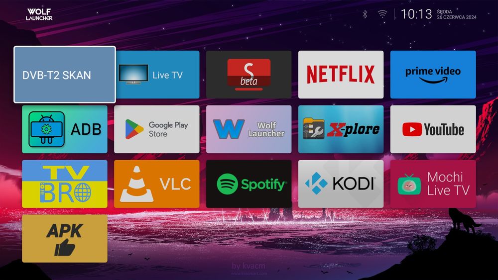 tv box TV Smart 4K Box - AndroidTV 11, dekoder DVBT2 HEVC, kodek AV1