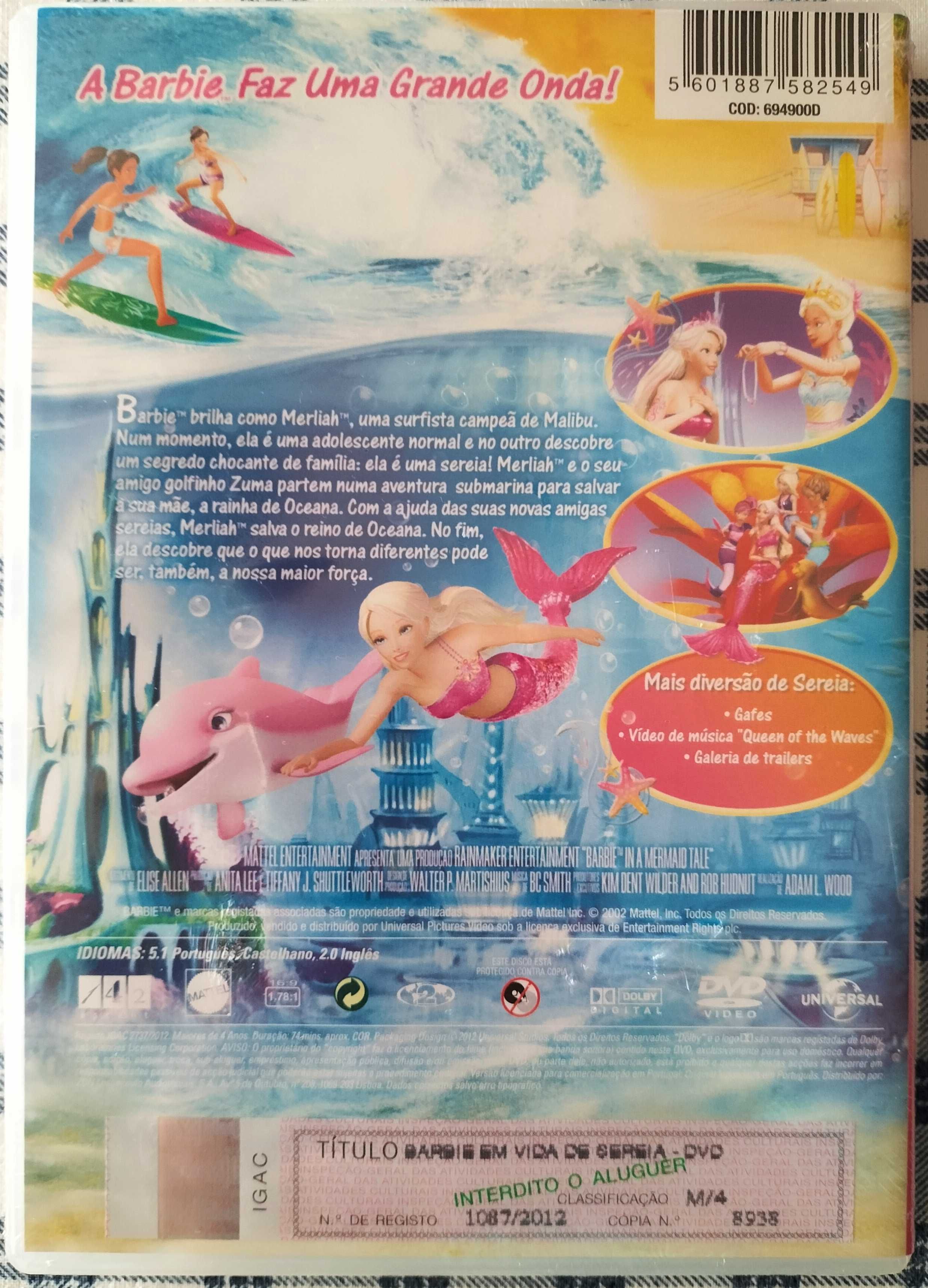 DVD Barbie em Vida de Sereia - SELADO