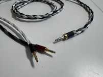 Ręcznie wykonany zbalansowany kabel słuchawkowy, wtyk 4,4mm i 2x3,5mm
