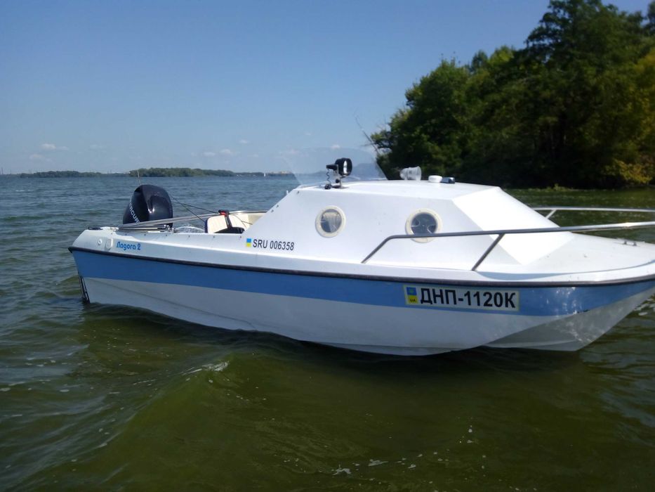 продам катер ладога 2м с меркурий 60 4такт-16 год