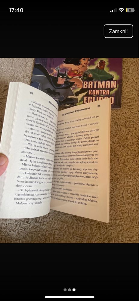 Liga sprawiedliwych Batman Superman książki dla dzieci