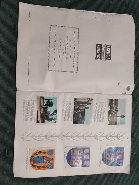 Caderneta Cromos Cidades e Brasões de Portugal - Falta 1 Cromo