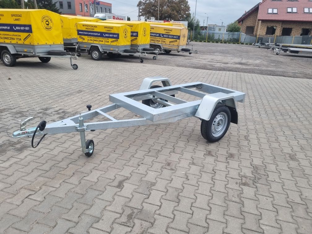 Przyczepa lekka platforma nowa pod pompe agregat maszyne mocna od ręki