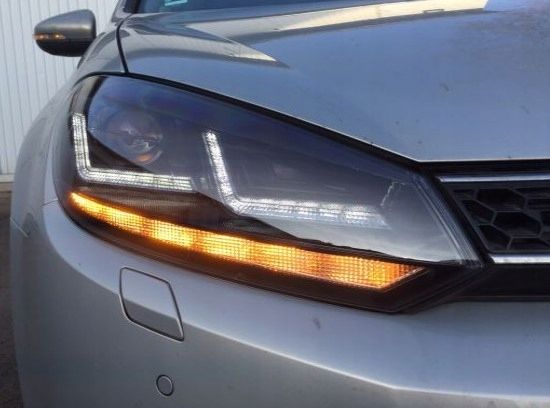 Reflektory lampy przód GOLF 6 VI halogen OSRAM LED Xenon GTI GT Black