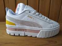 Женские кроссовки Puma Mayze Leather White, beige