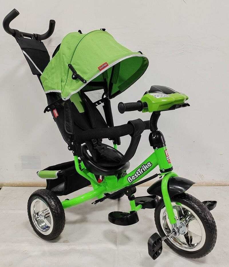 Детский велосипед трехколесный Best Trike с родительской ручкой Пена