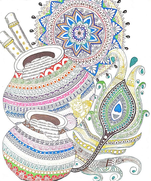Mandala hand made – dekoracja do domu