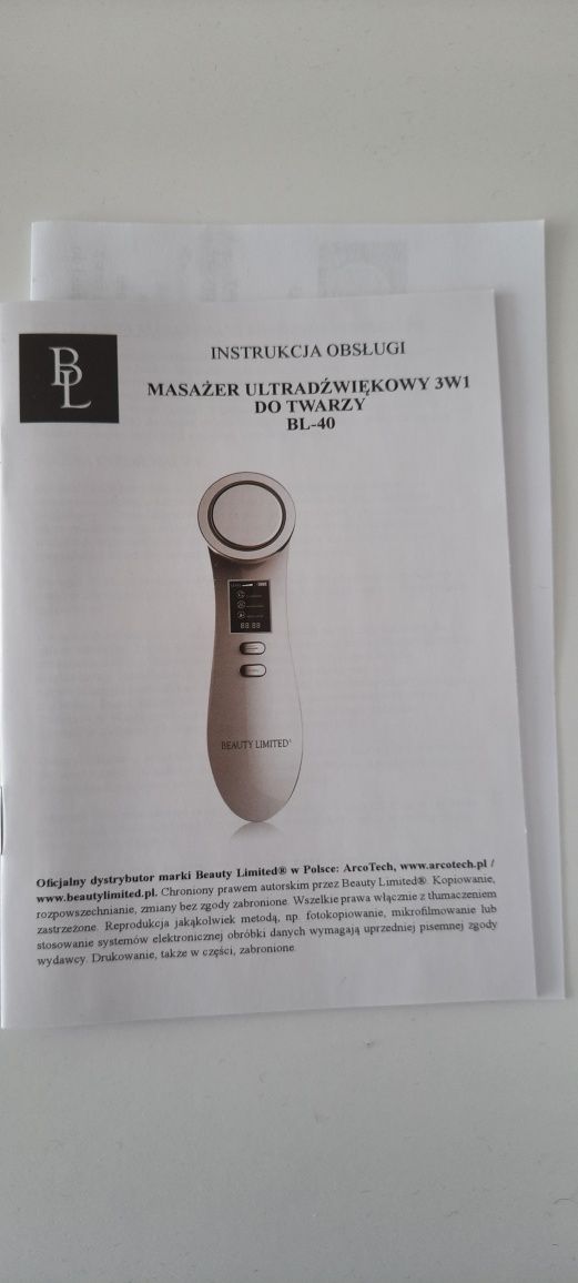 Masazer ultradzwiekowy 3 w 1 BL-40, Beautiful Limited