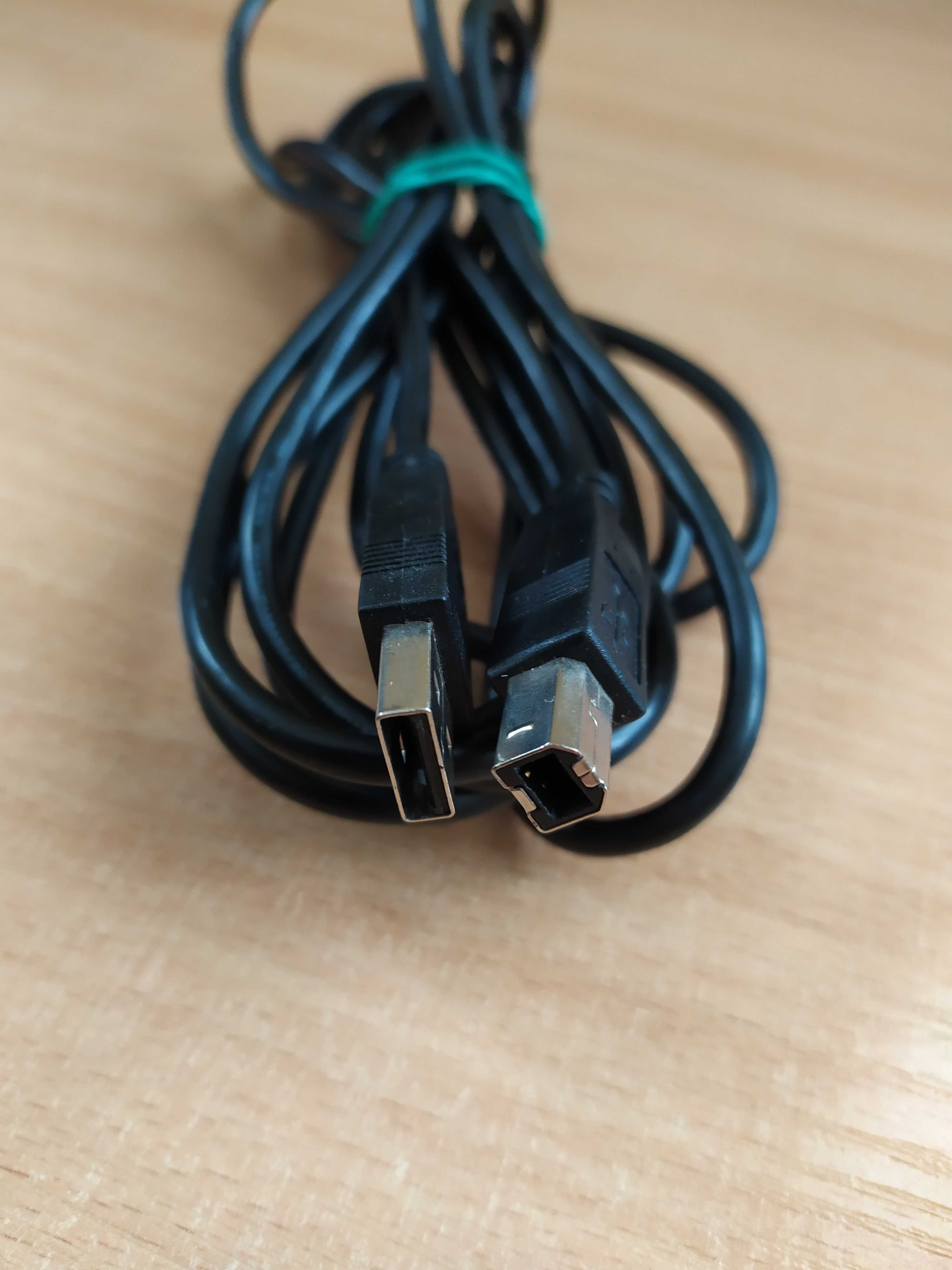 kabel do drukarki, skanera wtyczka USB A do B. Kilka sztuk