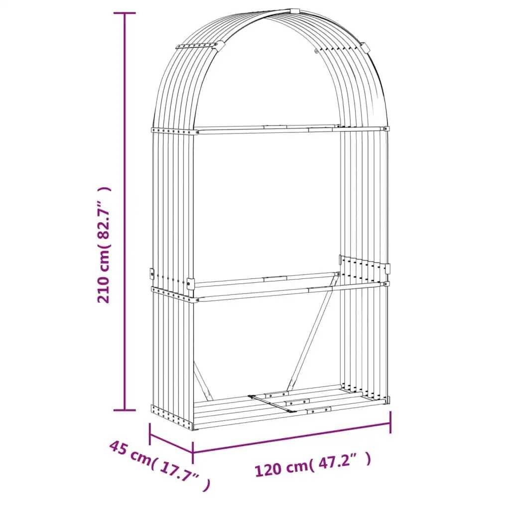 Suporte De Lenha Aço Galvanizado