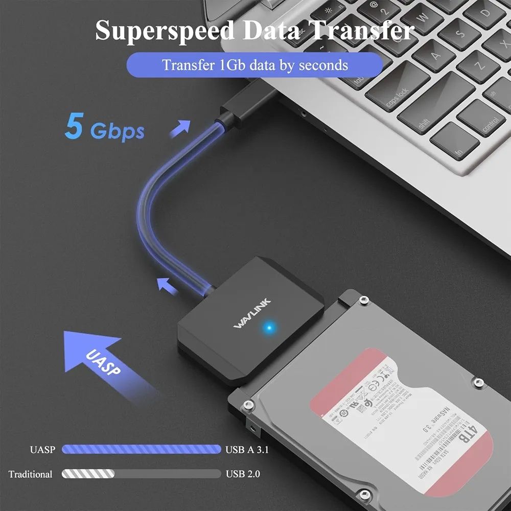 Kabel adapter USB 3.0 na SATA III do dysków 2,5 3,5" B800