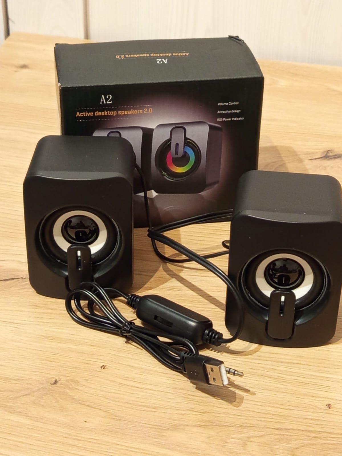 Nowe głośniki A2 2.0 z podświetleniem RGB