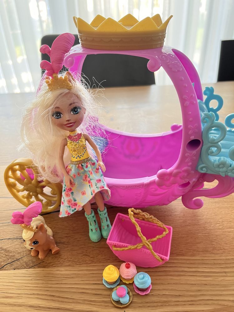 Enchantimals, królewska karoca, zestaw jak NOWY, Mattel