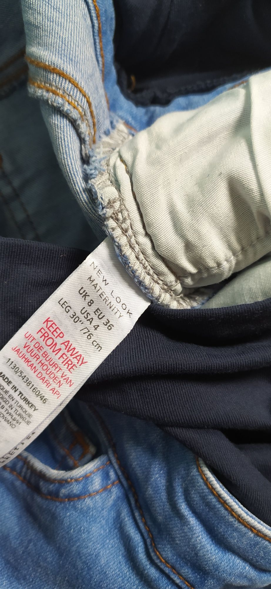 Spodnie ciążowe jeans s36 3/4