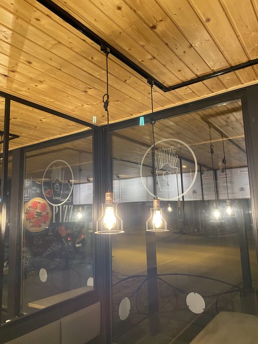 Lampy dekoracyjne 6 szt. wiszące na listwie przesuwanej do regulacji