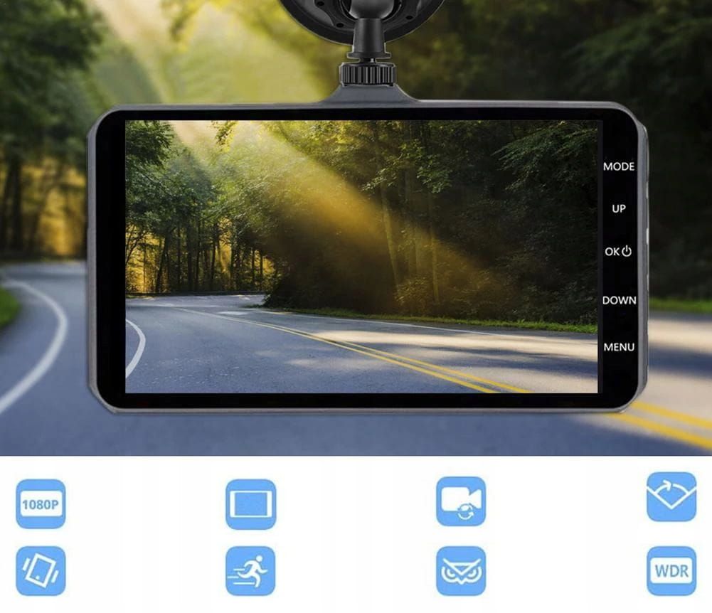 MARK1 Wideorejestrator kamera REJESTRATOR JAZDY FULL HD do auta W07