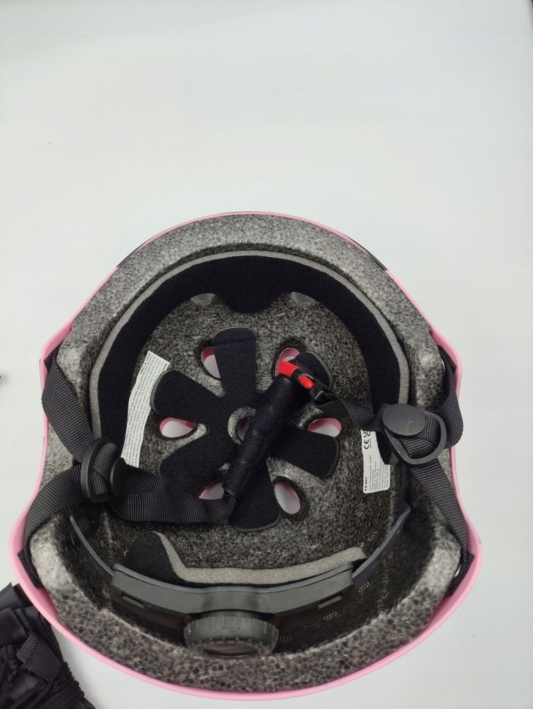 Kask dziecięcy dla dziewczynek rozmiar: 50-54 cm regulowany różowy