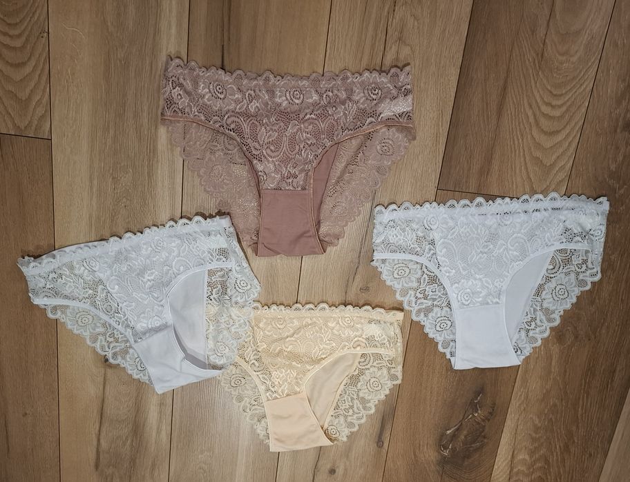 Nowe majtki z koronką XL