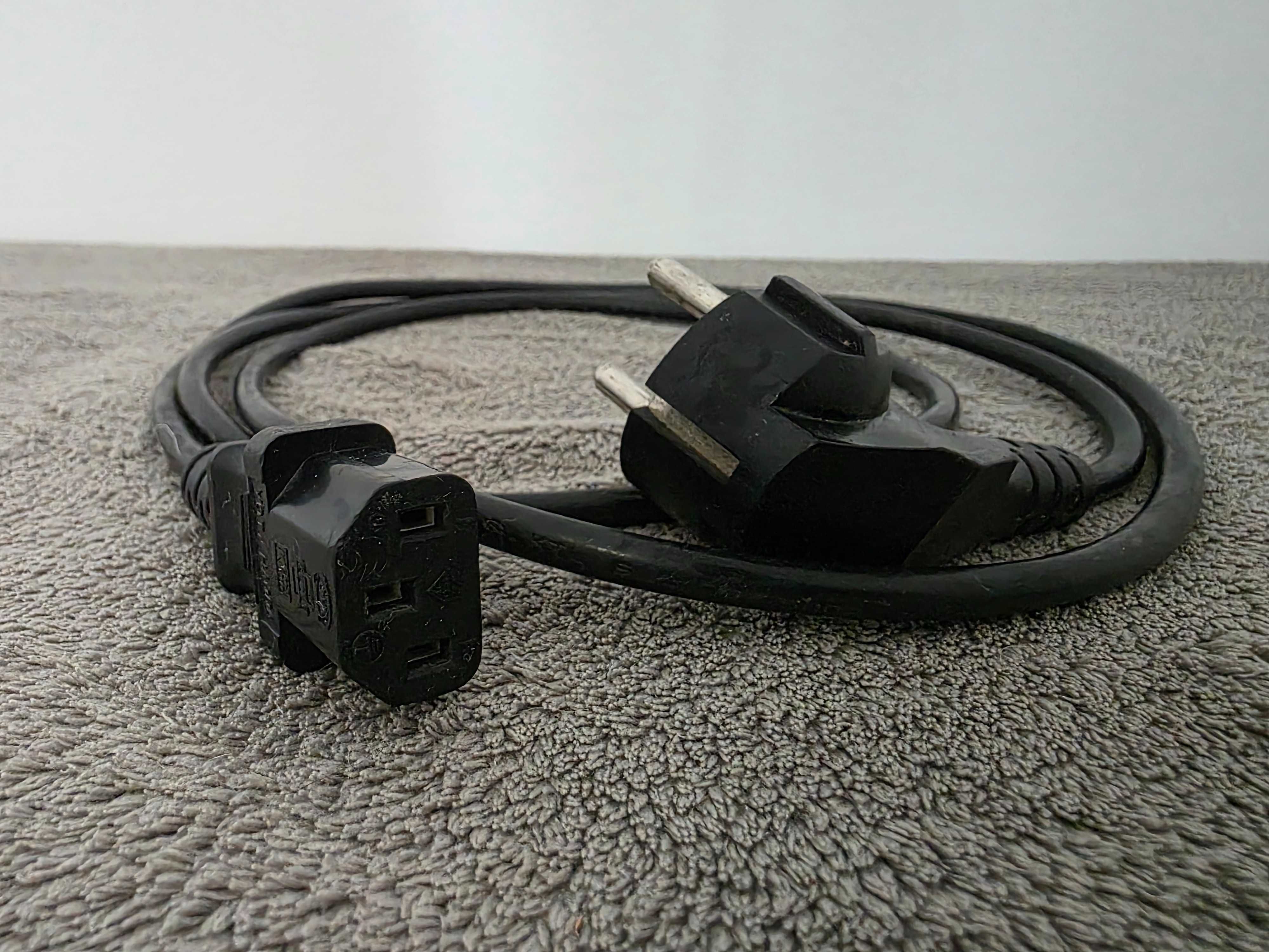 Kabel / Przewód zasilający 1,8 m. Do komputera, monitora, tv itp.