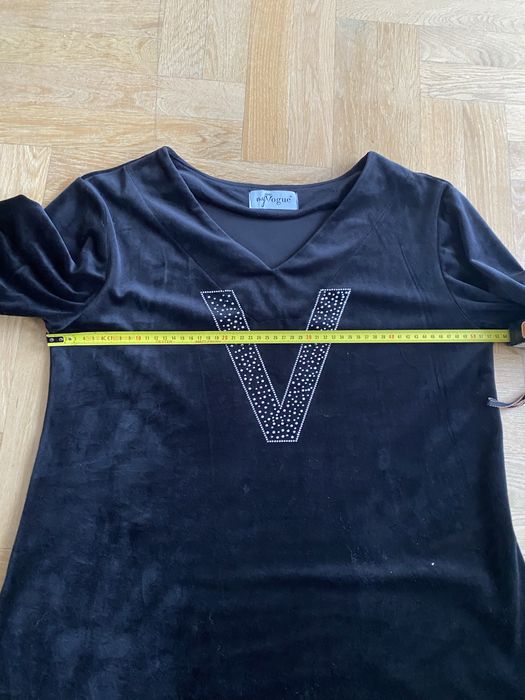 Welurowa sukienka tunika My vouge