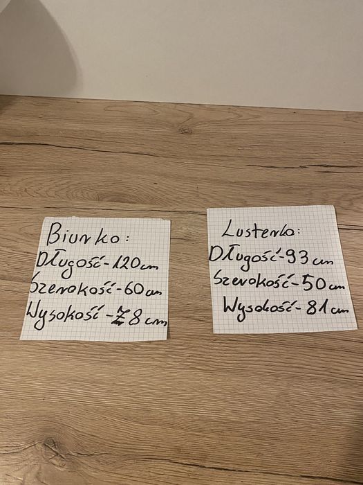 Biurko z toaletka