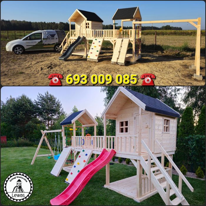 Nowoczesna huśtawka ogrodowa, plac zabaw, domek ogrodowy, siedzisko