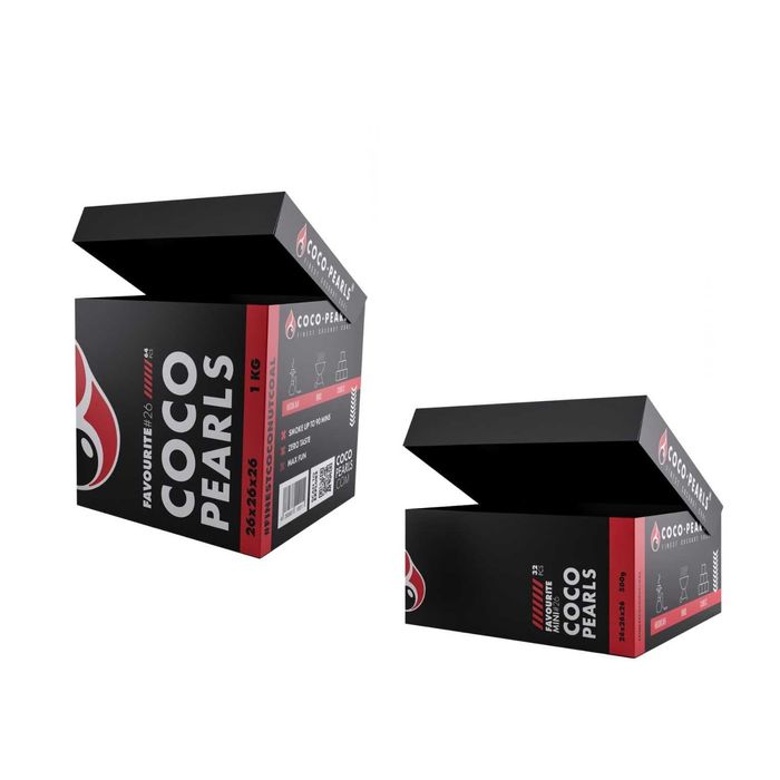 COCO PEARLS | Węgiel do Fajki Wodnej Shisha 1,5kg 26mm BOX