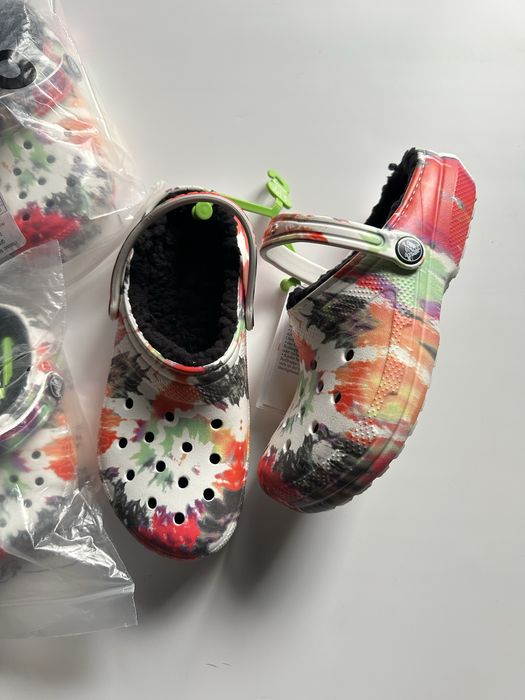 Дитячі утеплені оригінальні сабо Crocs