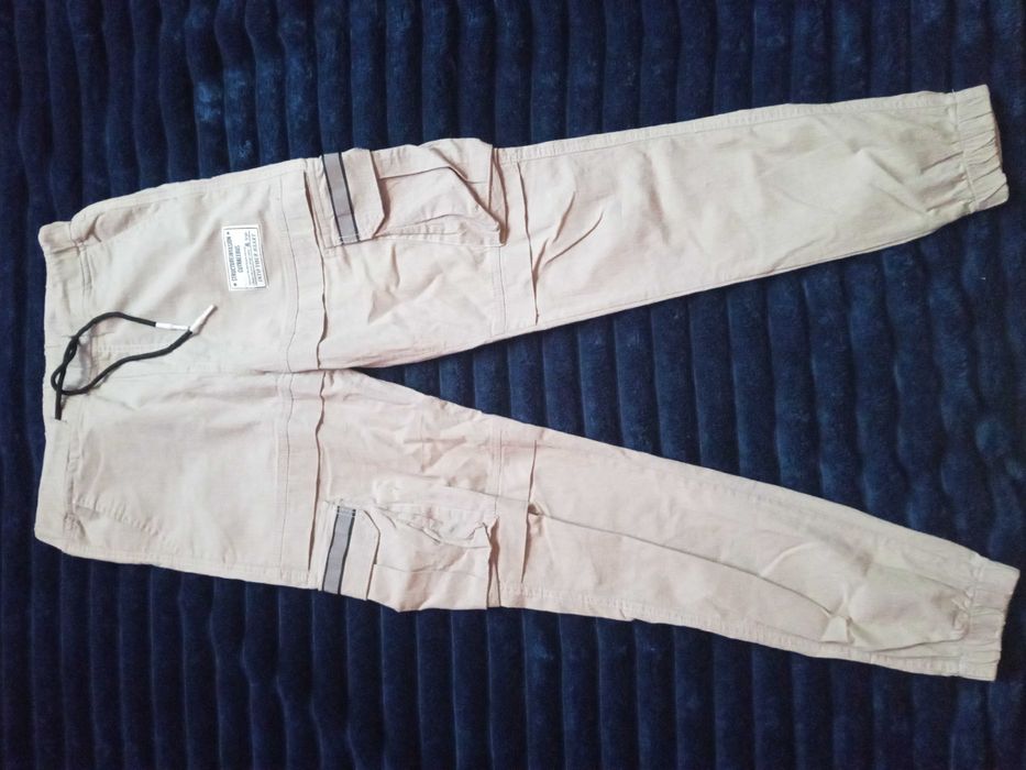 Штани карго з світло відбивними полосками