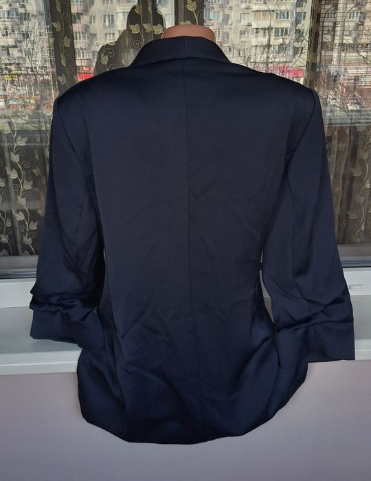 Синий классический пиджак жакет