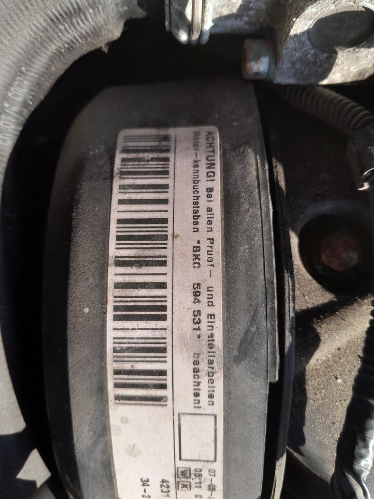 Silnik BKC 1.9 tdi 105 KM. Golf V Touran leon a3