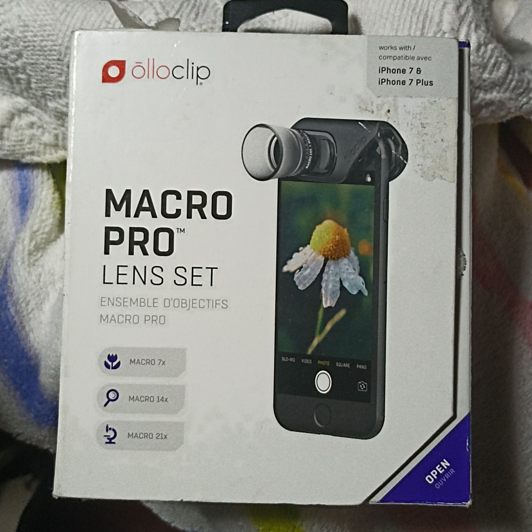 Macro Pro Lens Set iPhone 7 e iPhone 7 Plus novo em caixa