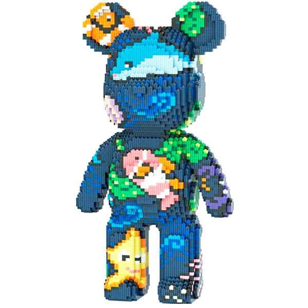 Конструктор Magic Blocks ведмедик Bearbrick "Kisses  мишка з блоков