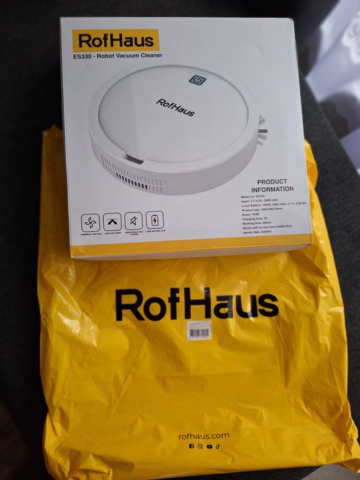 Robot sprzątający (odkurzacz) ROFHAUS ES 330 biały - NOWY.